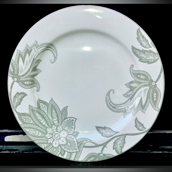 Vintage Discontinued 1990s NAUTICA Tableware TISBURY TAUPE Paisley Dinner Plate - Picture 6 of 10